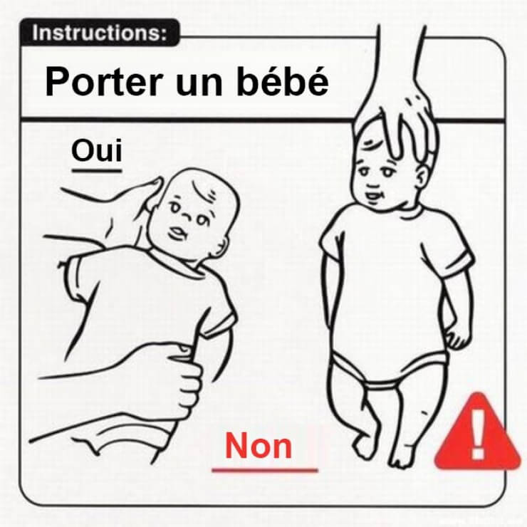 porter un bébé