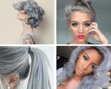 filles qui montrent que les cheveux gris c'est tendance